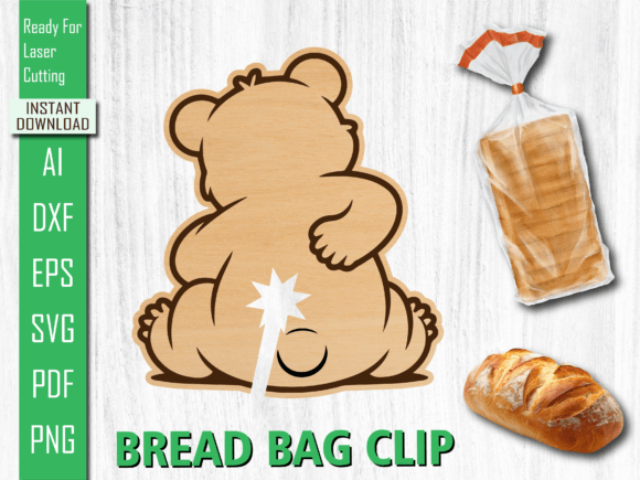 Animal Laser Cut Bear Bread Bag Clip Review