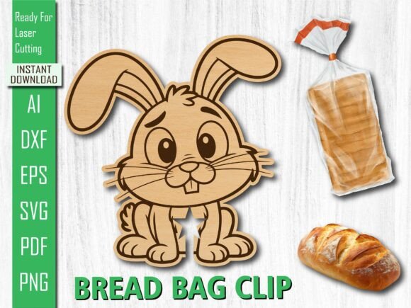 Animal Laser Cut Cute Bunny Bread Clip Review