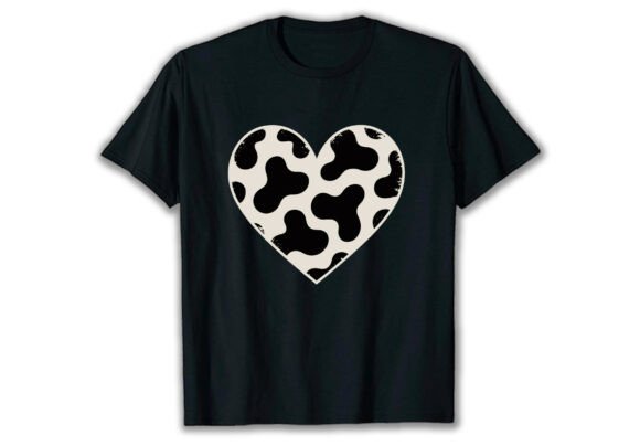 Cow Heart Pattern Funny Graphic Review