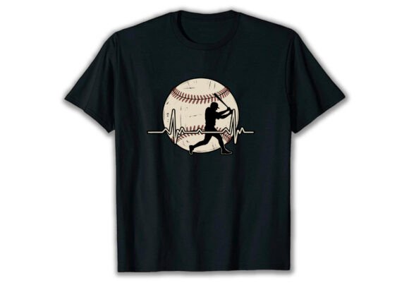 Funny Baseball Heartbeat Vintage Baseball Review