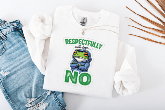 Funny Sassy Frog Respectfully Design Review