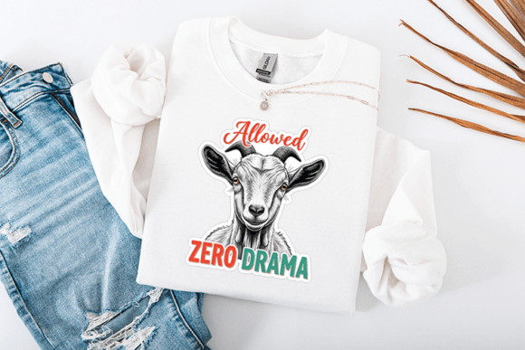 Funny Sassy Goat Zero Drama Allowed Review