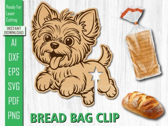 Laser Cut Cute Puppy Cat Bread Clip SVG Review