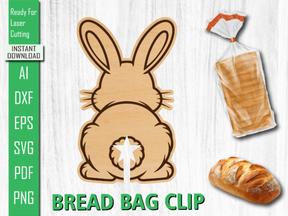 Laser Cut Easter Bunny Rabbit Bread Clip Review