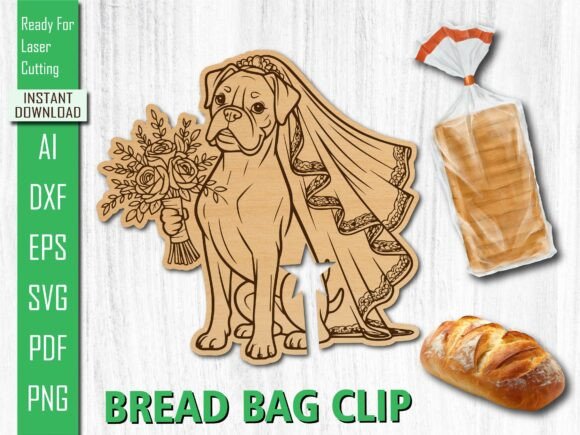 Laser Cut Wedding Boxer Dog Bread Clip Review