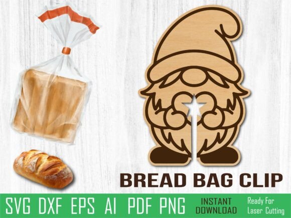 Valentine Gnome Bread Clip, Laser Cut Review
